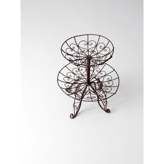 Vintage Wrought Iron Tiered Stand Chairish