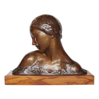 Amadeo Gennarelli, Bust, 1920s, Bronze For Sale