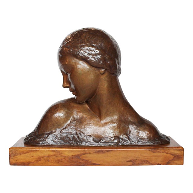 Amadeo Gennarelli, Bust, 1920s, Bronze For Sale