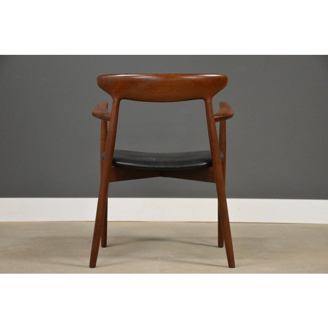 1960s 1960s Solid Teak Danish Arm Chair by Harry Ostergaard For Sale - Image 5 of 11