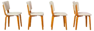Plywood Multiplex Dining Chairs by Cor Alons & J.C. Jansen for C. de Boer, 1950s, Set of 4