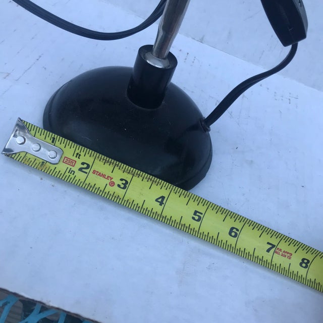 Contemporary Adjustable Black Metal Desk Lamp For Sale - Image 10 of 14