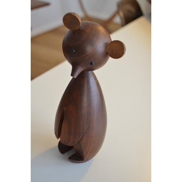 Very rare dancing bear from the renowned company Karl Hagenauer Vienna - the bear is made of teak and was produced in the...