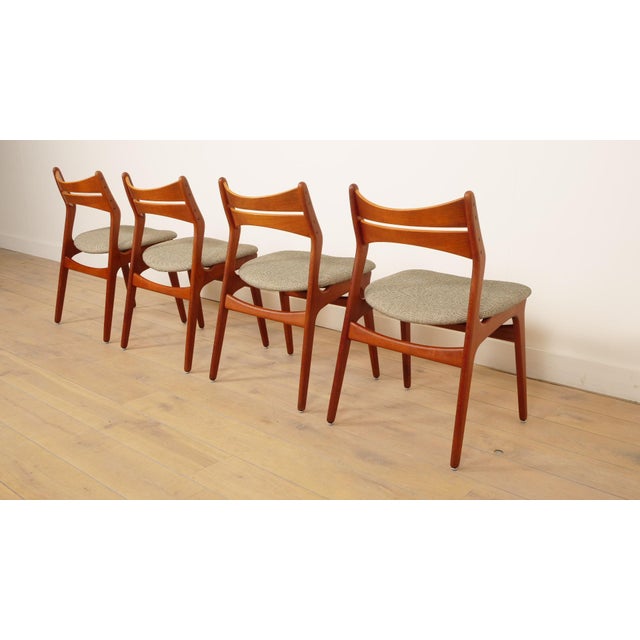 Model 310 Dining Chairs in Teak by Erik Buch, Set of 4 For Sale - Image 16 of 18