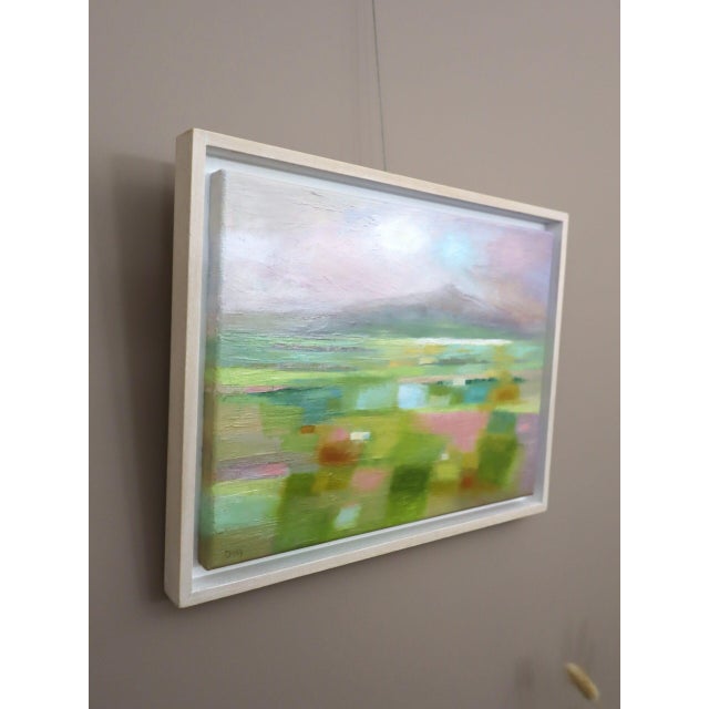 Contemporary Modernist 'Severn Haze' Original Abstract Landscape Oil Painting, Framed For Sale - Image 4 of 12