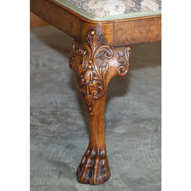 George I Burr Walnut Long Stool, 1720s For Sale - Image 15 of 18