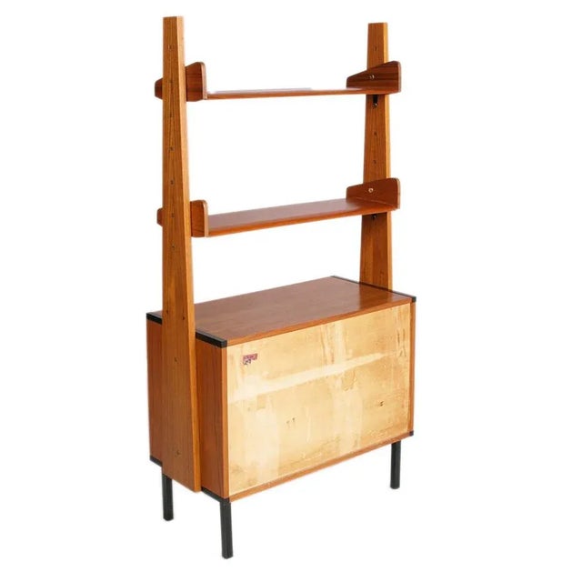 Open Bookcase with Chest of Drawers by Vittorio Dassi for G. Cecchini & C., 1960s For Sale - Image 6 of 7