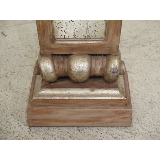 1990s Vintage Italain Style Pedestal Wall Tables- A Pair For Sale In Philadelphia - Image 6 of 9