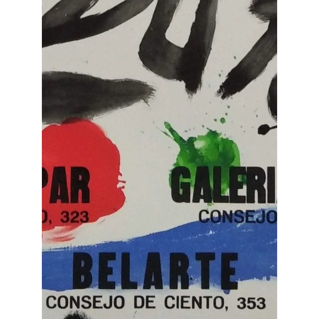 Joan Miro, Gaspar Sala, Gallery Metras, Belarte Gallery (Avant La Lettre), 1964, Lithograph, Framed For Sale - Image 3 of 5