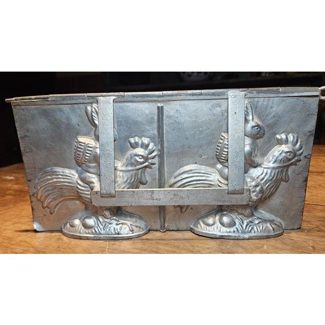 Vintage Metal Chocolate Candy Mold Stamped Made in Germany For Sale - Image 4 of 12