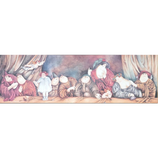 Haya Ran The Last Supper Original poster for the exhibition at Galerie VRG, Saint-Germain 1992 69 x 49 cm Very Good...