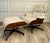 Vintage Northfield Eames-Style Lounge Chair & Ottoman in Walnut & Ivory Bouclé For Sale - Image 16 of 16