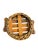 Mid 20th Century Vintage Wicker Basket With Turned Wood Double Ball Finial Handles - Boho Coastal Folk Art For Sale - Image 5 of 11