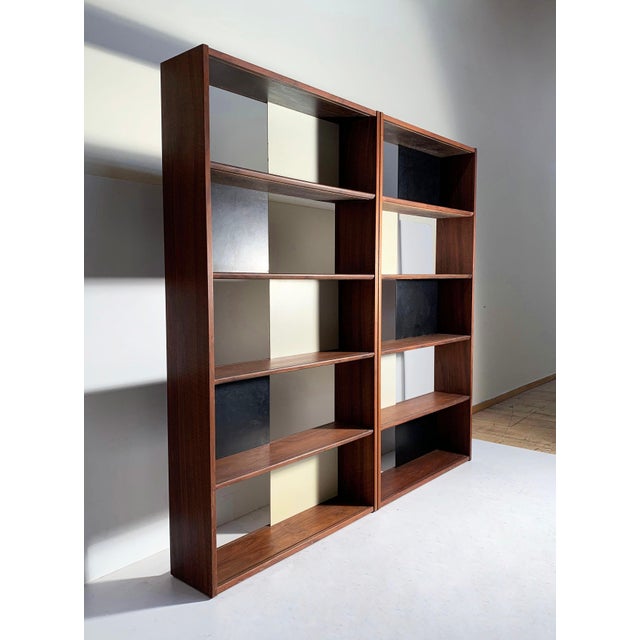 Mid 20th Century Evans Clark Folding Bookcase / Display Shelf / Room Divider / Milo Baughman For Sale - Image 5 of 11