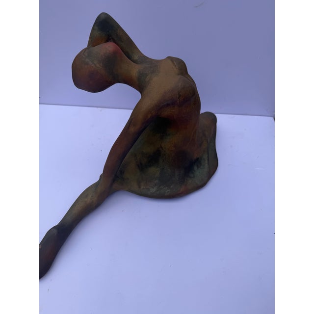 1996 Signed Zaro Tudzarov Raku Ballerina Sculpture For Sale In Houston - Image 6 of 12