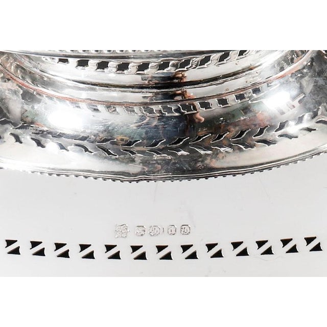 Antique Victorian Neo Classical Silver Plated Fruit Basket, 19th Century For Sale - Image 13 of 16