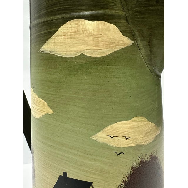 Vintage Late 20th Century Primitive Americana Pitcher Vase For Sale - Image 9 of 11