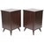 Swedish Moderne Dark Walnut Bedside Cabinets, 1940s - A Pair For Sale - Image 13 of 13