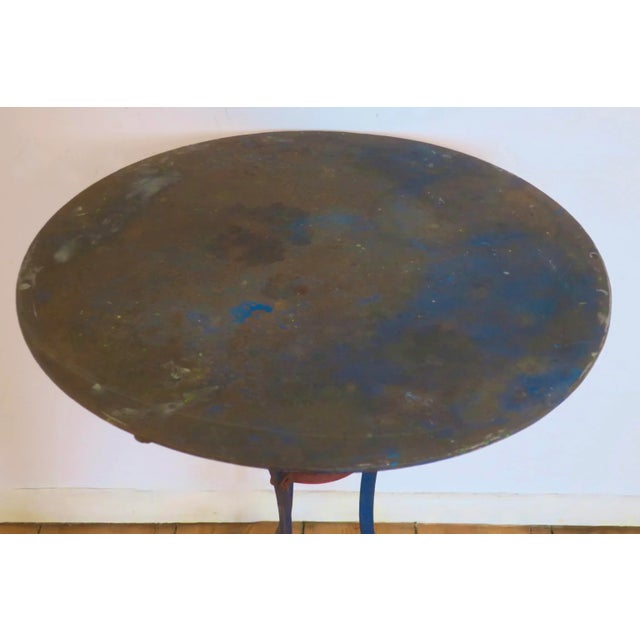 1960s Mid-Century Patinated Iron Bistro, France, 1960s For Sale - Image 5 of 6