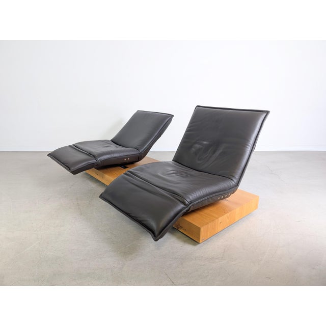 Wood Free Motion Sofa in Leather from Koinor For Sale - Image 7 of 17