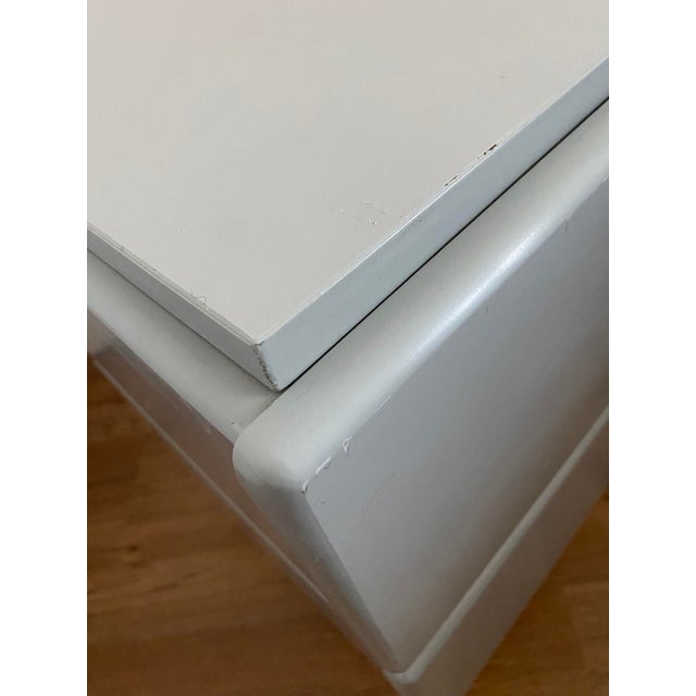 1980s Lane Post Modern Lacquer and Brass Nighstand Side Table For Sale In Atlanta - Image 6 of 10