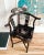 Vintage Chinese Dark Rosewood Mother of Pearl Inlay Corner Chair For Sale In San Diego - Image 6 of 10