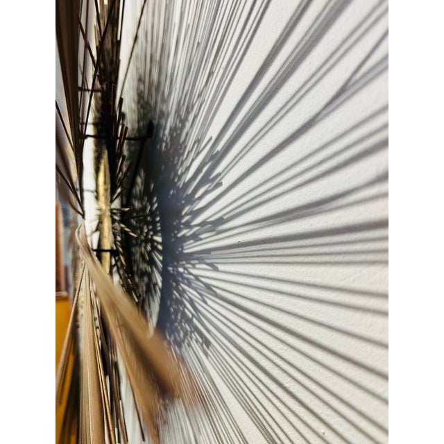 Brutalist 1960s Monumental Sunburst Wall Sculpture Attributed to William & Bruce Friedle New York MCM For Sale - Image 4 of 9
