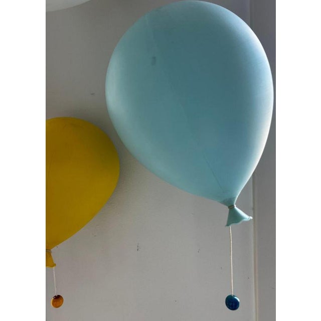 Postmodern Balloon Wall Lights by Yves Christin for Bilumen, Italy, 1980s, Set of 3 For Sale - Image 3 of 8