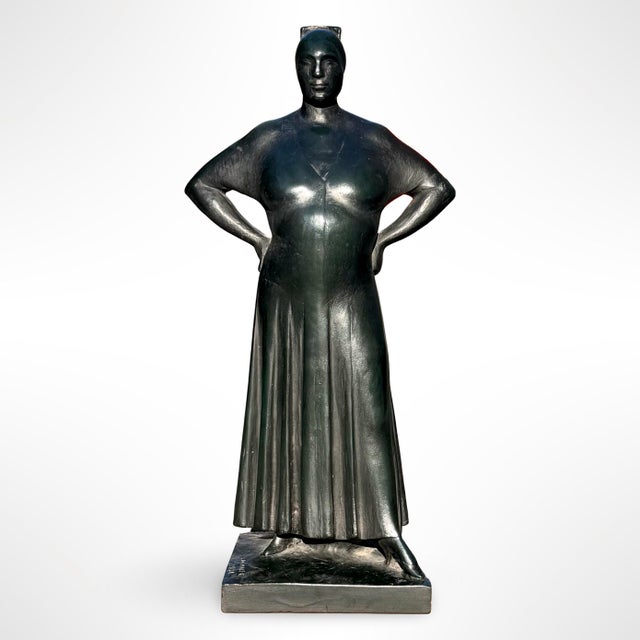 Abstract Vintage Gaston Lachaise Standing Woman Figural Sculpture, 1968 Alva Museum Replica For Sale - Image 3 of 8