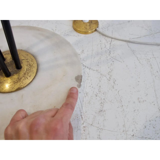 Metal, Wood, & Brass Floor Lamp with Five Lights from Stilnovo, 1950s For Sale - Image 6 of 12