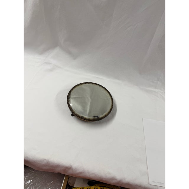 Early 20th Century Antique Beveled Mirror Plateau Late 19th Century With Ornate Feet For Sale - Image 5 of 6