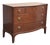Federal-Style Mahogany Serpentine Three Drawer Dresser, Vintage For Sale