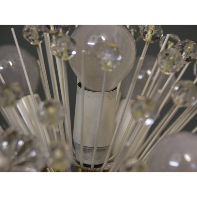 Metal Snowball Hanging Lamp attributed to Emil Stejnar for Rupert Nikoll, 1950s For Sale - Image 7 of 13