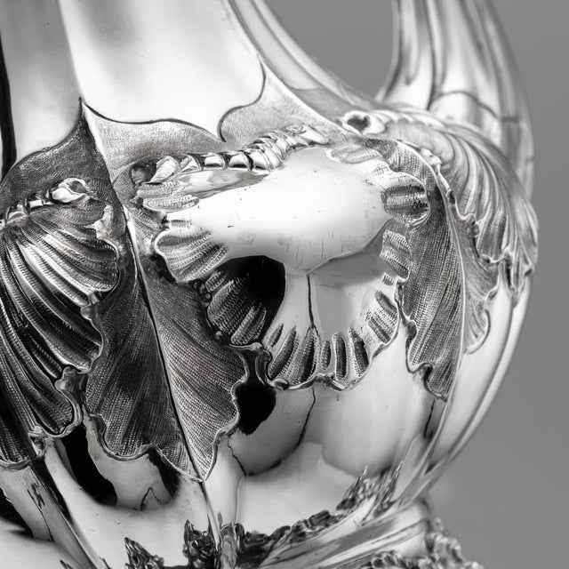 Antique Victorian Silver Tea Service, London, 1854, Set of 4 For Sale - Image 14 of 18