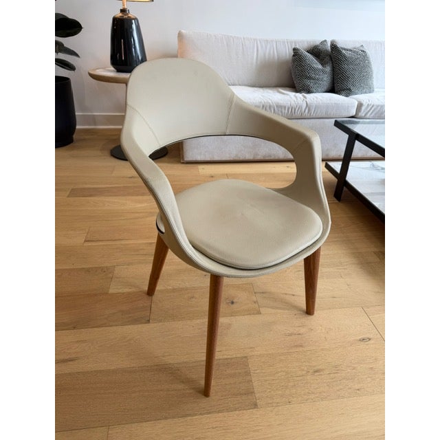 Enrico Botta Enrico Pellizzoni “Frenchkiss” Leather Low-Back Accent Chair Attributed to Stefano Bigi For Sale - Image 4 of 4