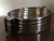 19th Century 1920s Art Deco Silver Plate Galleried Oval Tray or Centerpiece Bowl with Exotic Wood Handles For Sale - Image 5 of 11