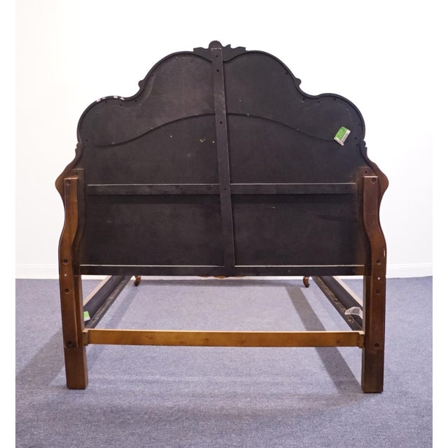 Fairmont Designs Bookmatched Pecan Louis XV French Provincial Queen Size Bed - Chestnut Finish C7025-08 For Sale - Image 9 of 14