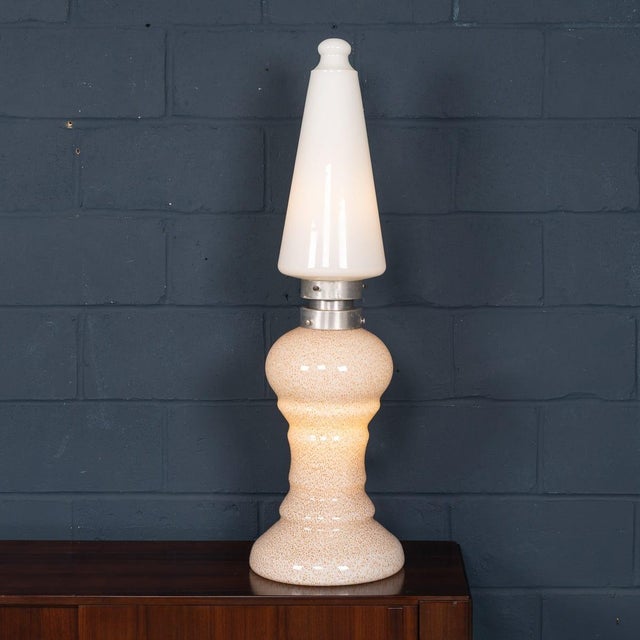 A wonderful vintage italian table lamp made by carlo nason for mazzega. Produced in murano, venice in the 1970s, this...