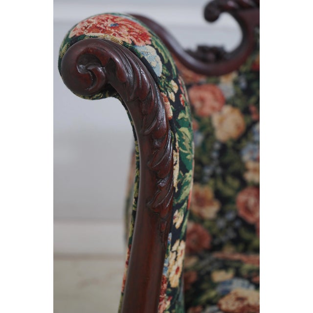 Antique American Empire Clawfoot Mahogany Chair For Sale - Image 9 of 18