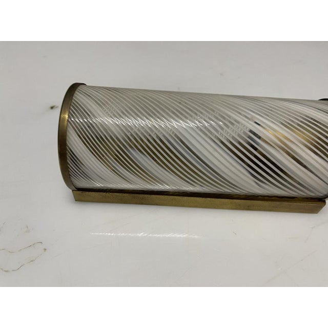 Murano Glass and Brass Sconces from Paolo Venini, 1970s, Set of 2 For Sale - Image 9 of 11