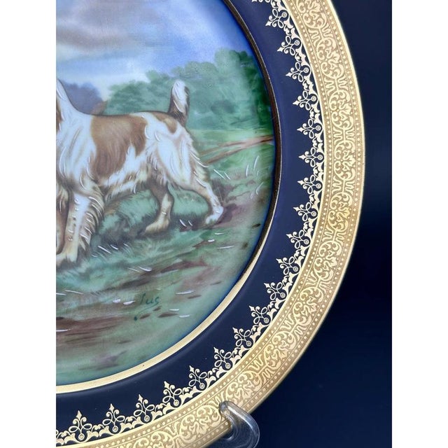 Porcelain Plate by A. P. Andre Prevot, Limoges, France, 1950s For Sale - Image 5 of 10