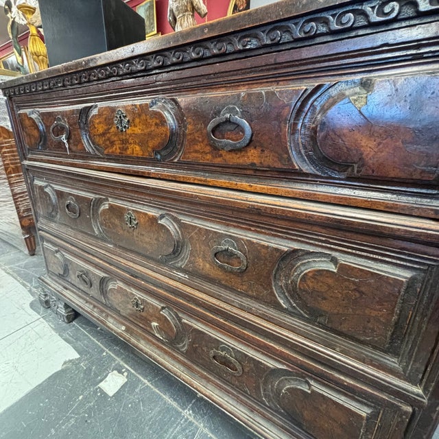 Antique Bergamasco Chest of Drawers, 1600s For Sale - Image 3 of 18