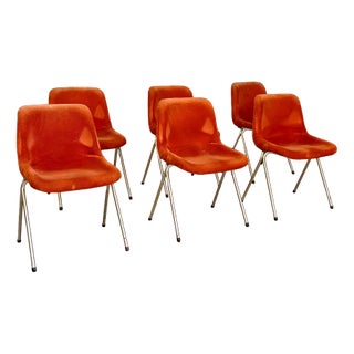 Vintage Desk Chairs, 1960s, Set of 6 For Sale