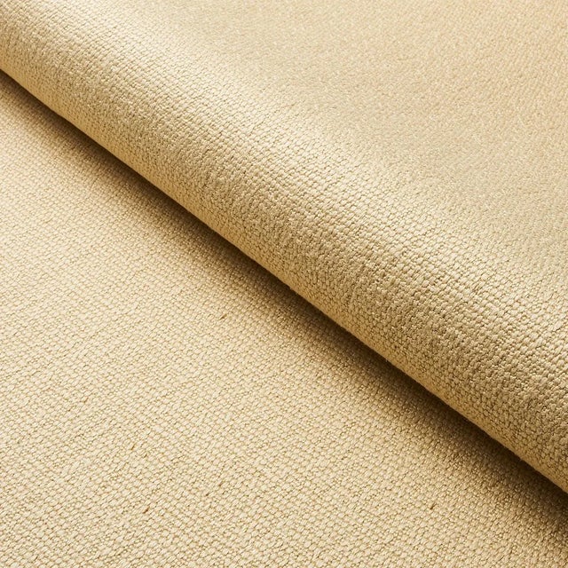 Transitional Sample - Schumacher Finn Heavyweight Linen Fabric in Sand For Sale - Image 3 of 3