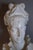 Large Italian White Crackle Glaze Porcelain Lady Bust Sculpture, 1970s , 23 Inches Tall For Sale - Image 9 of 10