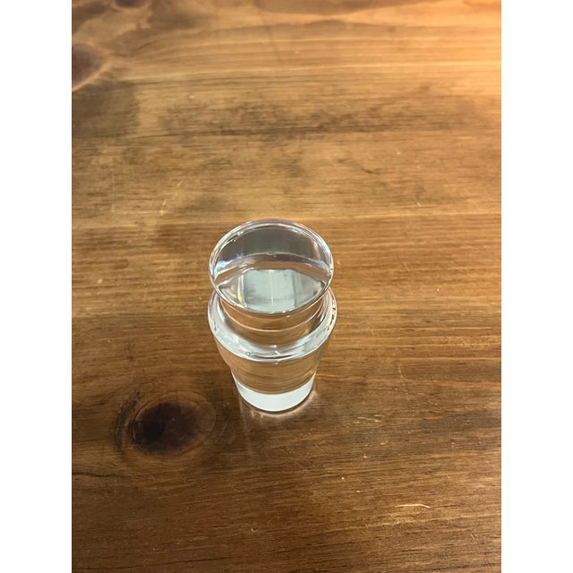 Vintage Rosenthal German Crystal Decanter With Stopper Mid-Century Modern Barware For Sale - Image 9 of 11