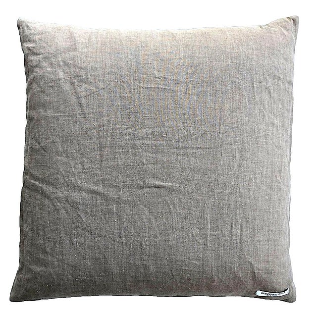 Bauhaus Vintage Grosgrain and Linen 22" Pillow by Dransfield & Ross For Sale - Image 4 of 11