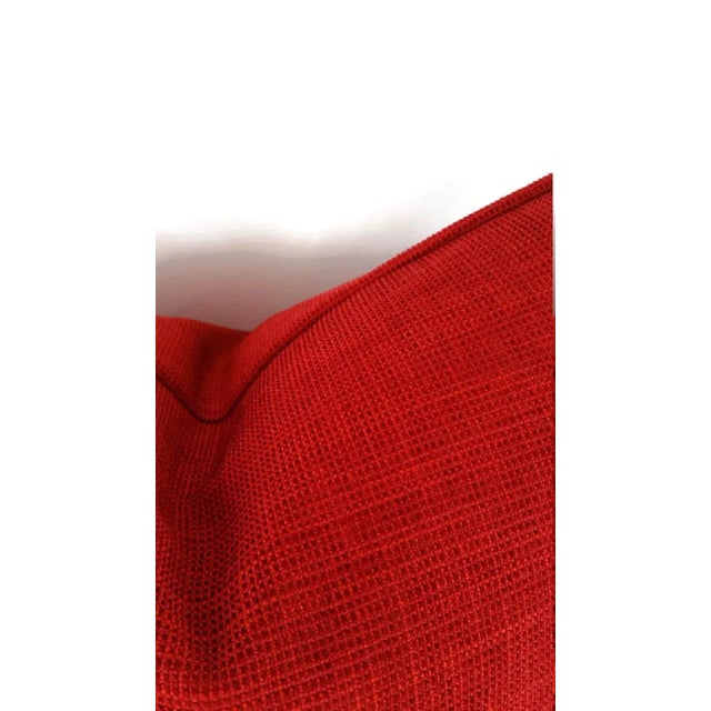 Contemporary Harlequin Bakari Weaves Azizi Cherry Red Pillow Cover For Sale - Image 3 of 5