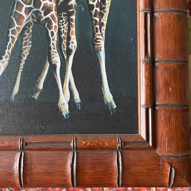 This is eight out of 199 copies. It’s beautiful and does look like a painting. The frame is original. It measures 19 1/4...