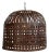 Vintage Rustic Industrial Iron Basket Cage Pendant Light For Sale